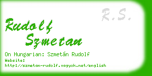 rudolf szmetan business card